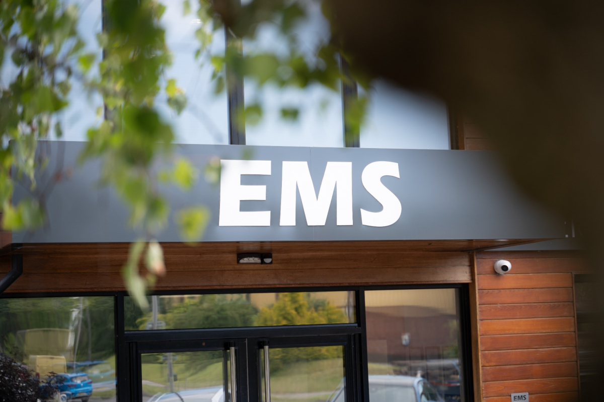 An image of the EMS manufacturing facility in Poole, Dorset